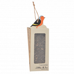 Mangeoire Silo pour Oiseaux avec graines de tournesol – 8,1 x 8,2 x 23,7 cm