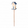 Mangeoire villa scandinave perchée en contreplaqué et pin – 17,3 x 18 x 116,5 cm