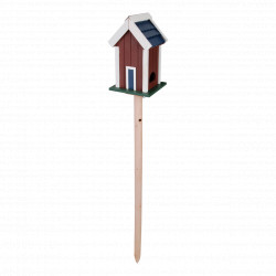Mangeoire villa scandinave perchée en contreplaqué et pin – 17,3 x 18 x 116,5 cm