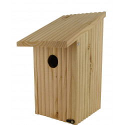 Nichoir Bicoque pour moineaux, mésanges et sittelles en bois certifié PEFC fabriqué en France – 16 x 21 x 31 cm