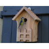 Nichoir Crèche pour mésanges en bois certifié PEFC fabriqué en France – 19 x 16 x 26 cm