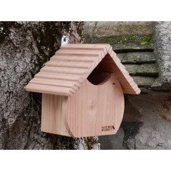 Nichoir Dodu pour oiseaux semi-cavernicoles en bois certifié PEFC fabriqué en France – 25 x 17 x 20 cm