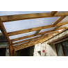 Toit de terrasse en pin traité autoclave de 20,67 m² – 676 x 303 x 274 cm – Toit en Polycarbonate