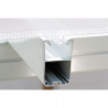 Pergola à adosser en aluminium blanc – 915 x 295 x 305 cm – 26,99 m² - Toit en polycarbonate - Feria