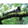 Nichoir de jardin cylindrique pour chevêtres d’Athéna SCHWEGLER 83 cm – trou d’envol de 6,5 cm 