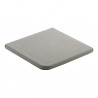 Margelle en pierre reconstituée plate angle sortant aspect bouchardé couleur gris clair – 30 x 30 x 2,5 cm 