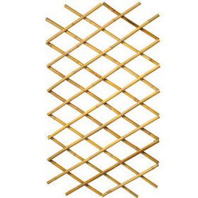 Treillis de jardin extensible en bambou naturel - 45 x 180 cm