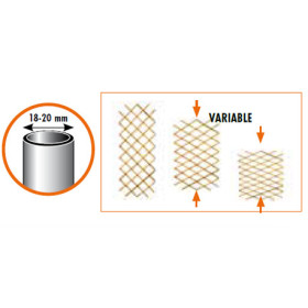 Treillis de jardin extensible en bambou naturel - 45 x 180 cm