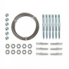Kit de palissage pour treillis métalliques pour plantes grimpantes avec set de fixation – 10 m