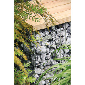 Banc de Jardin en Gabion 55 x 54 cm Sans Galet
