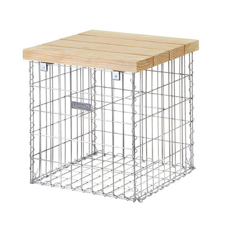 Banc de Jardin en Gabion 55 x 54 cm Sans Galet