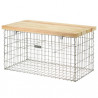 Banc de Jardin en Gabion 100 x 54 cm Sans Galet