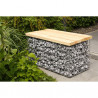 Banc de Jardin en Gabion 100 x 54 cm Sans Galet