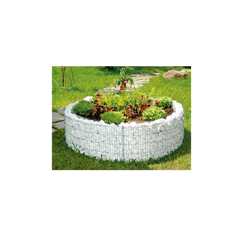Jardinière Gabion En Acier Inoxydable - Dimensions 260x40x60 Cm - Pour Jardin, Terrasse - À Remplir De Pierres (Pierres Non Inclues)