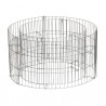 Jardinière en acier ronde gabion 58 x 58 x 30 cm avec galets