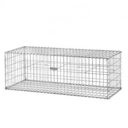 Gabion Pro Spirales Cage Métallique 150 x 50 cm Avec Galet