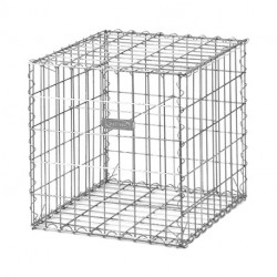 Gabion Pro Spirales Cage Métallique 50 x 50 cm Avec Galets