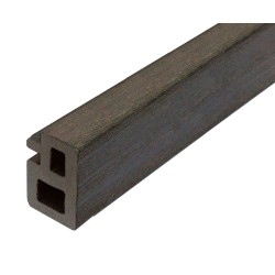 Lambourde de terrasse en bois composite grise 225 x 5 x 3 cm