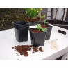 Kit Mini-serre de culture pour semis et bouturage avec étiquettes, pots, semoir – 37,5 x 24 x 18 cm 