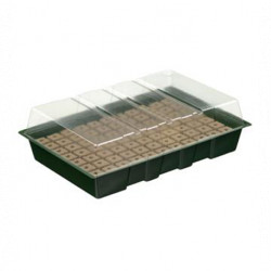 Mini-serre de culture hydroponique 77 alvéoles avec plateau mousse – 35 x 23,5 x 11 cm 