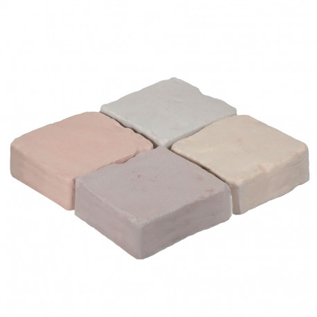 Pavé de terrasse en pierre reconstituée à poser 16 x 16 x 6 cm patchwork Pavé de terrasse en pierre reconstituée à poser 16 x 16 x 6 cm patchwork