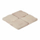 Pavé de terrasse en pierre reconstituée à coller 16 x 16 x 1,8 cm ocre nuancé