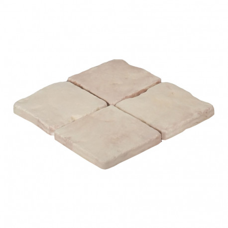 Pavé de terrasse en pierre reconstituée à coller 16 x 16 x 1,8 cm ocre nuancé Pavé de terrasse en pierre reconstituée à coller 16 x 16 x 1,8 cm ocre nuancé