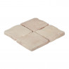 Pavé de terrasse en pierre reconstituée à coller 16 x 16 x 1,8 cm ocre nuancé