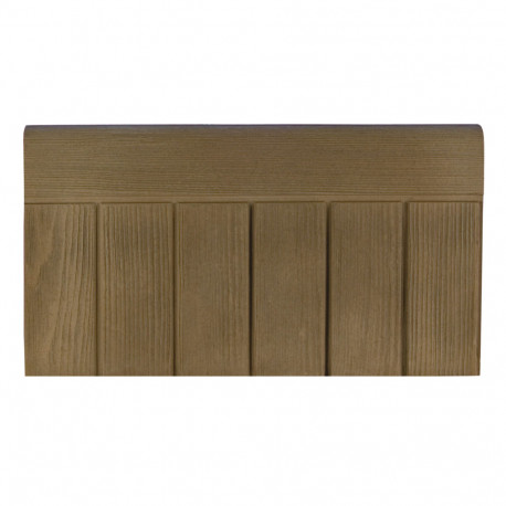 Bordure de jardin en pierre reconstituée apparence bois marron 45 x 3,5 x 25 cm Bordure de jardin en pierre reconstituée apparence bois marron 45 x 3,5 x 25 cm