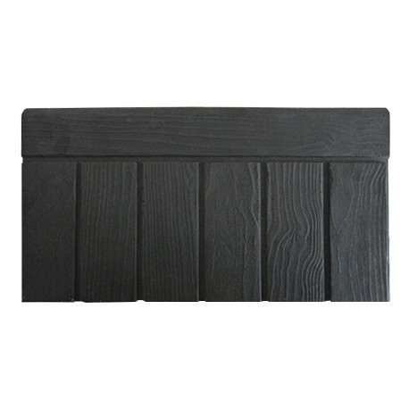 Bordure de jardin en pierre reconstituée apparence bois 45 x 3,5 x 25 cm graphite Bordure de jardin en pierre reconstituée apparence bois 45 x 3,5 x 25 cm graphite