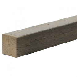 Bordure de jardin en pierre reconstituée poutre bois foncé 45 x 10 x 10 cm