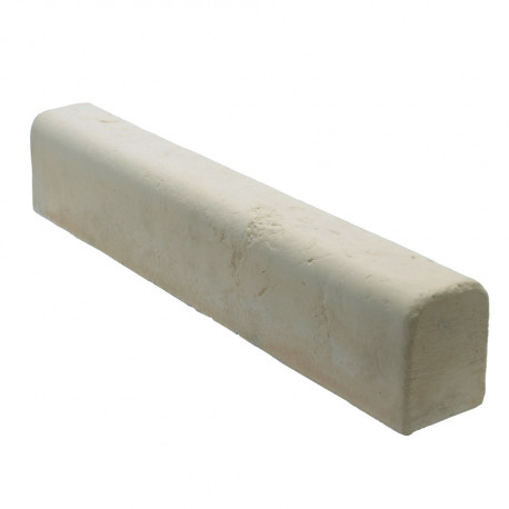 Bordure de jardin en pierre reconstituée adoucie blanc 48 x 7,5 x 10 cm Bordure de jardin en pierre reconstituée adoucie blanc 48 x 7,5 x 10 cm