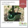 Lot de 6 réservoir d’eau Mikado pour tuteurs - Contenance : 2L - Couleur : Vert Jardin