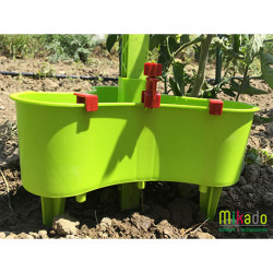 Lot de 6 réservoir d’eau Mikado pour tuteurs - Contenance : 2L - Couleur : Vert Anis