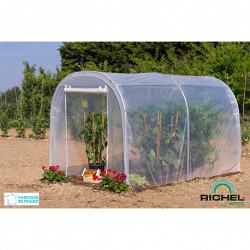 Serre de jardin en polyéthylène avec armature en acier galvanisé 6 m² -  2 x 3 x 2 m – Porte zippée