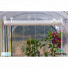 Serre de jardin en polyéthylène avec armature en acier galvanisé 6 m² -  2 x 3 x 2 m – Porte zippée