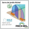 Module porte battante pour serres de jardin largeur 3 m en polyéthylène avec armature en acier galvanisé 