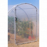 Module porte battante pour serres de jardin largeur 3 m en polyéthylène avec armature en acier galvanisé