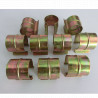Sachet de 10 clips en acier pour serres de jardin en polyéthylène – Diamètre : 32 mm