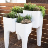 Table potagère polypropylène Kiga M – L.68 x l.68 cm – H. : 88 cm