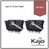 Lot de 2 paniers Kajo en polypropylène 4 L 24 x 20 x 15 cm – gris et rose pastel