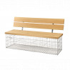 Banc de Jardin en Gabion Calma 155 x 40 cm Sans Galet