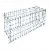 Gabion à Tiges Cage Métallique 100 x 30 x 40 cm Sans Galet