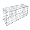 Gabion à Tiges Cage Métallique 100 x 30 x 40 cm Avec Galets