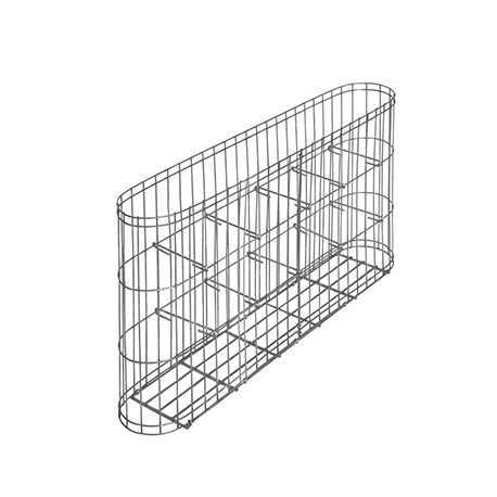 Muret de Jardin en Gabion 60 x 10 x 30 cm Sans Galet