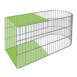 Muret de Jardin en Gabion en U 100 x 40 x 45 cm Sans Galet