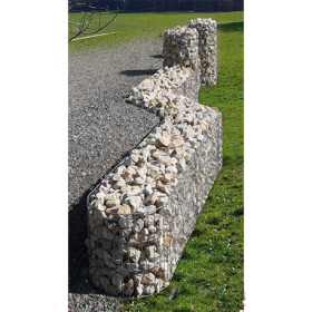 Muret de Jardin en Gabion en U 100 x 40 x 45 cm Sans Galet