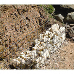 Retenue de Terre de Jardin en Gabion 150 x 50 cm Sans Galet