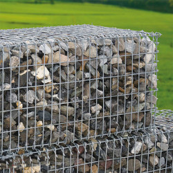 Retenue de Terre de Jardin en Gabion 150 x 50 cm Sans Galet