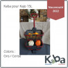 Chariot à roulettes Kaba en polypropylène 15 L  48,4 x 46,7 x 107,6 cm – gris et cerise 